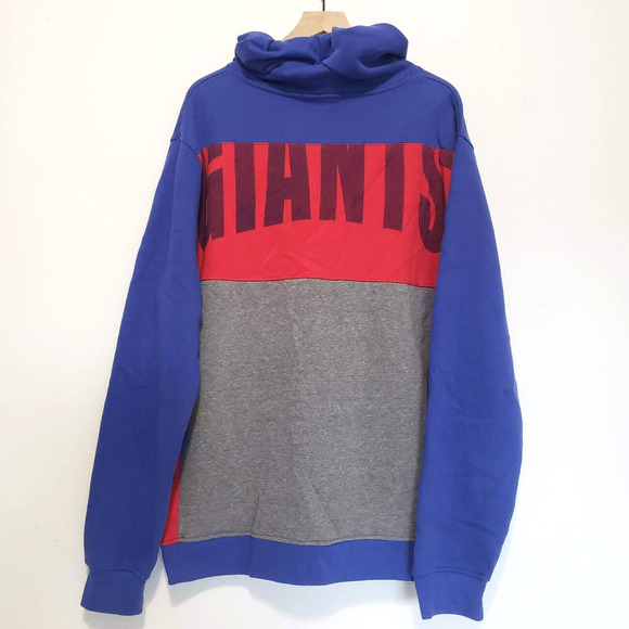 NEW!! Junk Food Mens SIZE XL Hoodie N Y Giants Pullover NFL Sweatshirt Blue Gray - Picture 3 of 12